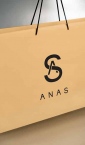 Idejno rešenje, etikete, nalepnice i luksuzne kese - Anas Atelier (3D)