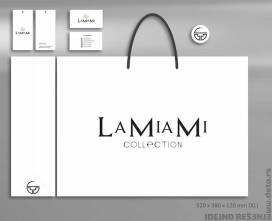 Idejno rešenje "LaMiaMi" /reklamne kese,  vizit karte, etikete i nalepnice