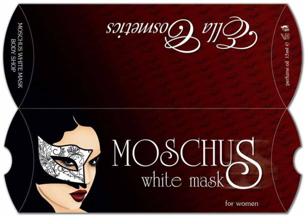 idejno resenje za pillow box - Moschus - White mask, klijent Ella Cosmetics
