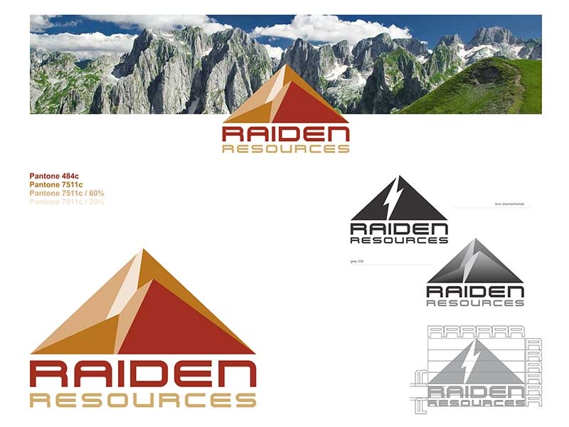 Raiden Resources (Australia) - logo + basic visual identity