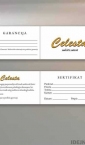 Zlatara Celesta / sertifikat - garancija