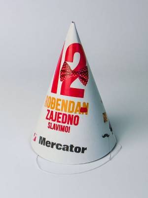 Promo dečija kartonska kapa "Merkator"