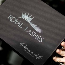 Kaširana kutija premium seta za izradu veštačkih trepavica / Royal Lashes  (Hrvatska)