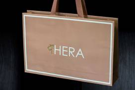 Specijalna papirna kesa "Hera" (sa zlatotiskom i ručkama od ripsa "iz poruba")
