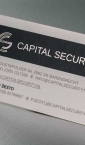 Vizit karte, ofset štampa + zlatotisak "Capital Security" (Holandija)