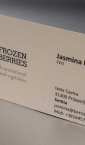 Vizit karte na specijalnom reljefnom papiru, digitalna štampa,  "Frozen Berries"