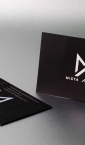 Luksuzne vizit karte "Mista Arhitekte"  (fabriano papir crni + hologramski zlatotisak obostrano)
