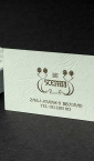 Luksuzne vizit kartice "Stefani" (2) / specijalni reljefni papir, ofset štampa zlatnom bojom - obostrano