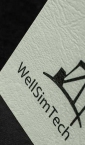 Luksuzne vizit karte na reljefnom papiru  "WellSlimTech"