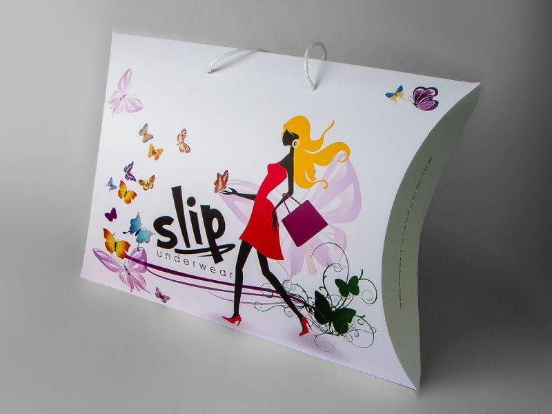 XL pillow box "Slip underwear" / Ambalaža za majice