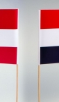 Specijalne zastavice "Hrvatska / Austrija" (sa jedne strane jedna, a sa druge strane druga zastava)