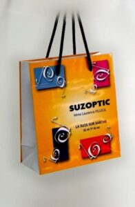 Luksuzne kese, model XB, ručke od pamučnog kanapa, pun kolor, sjajna plastifikacija