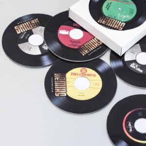 Okrugli kaširani podmetači 90mm, ofset štampa u koloru, sjajna plastifikacija