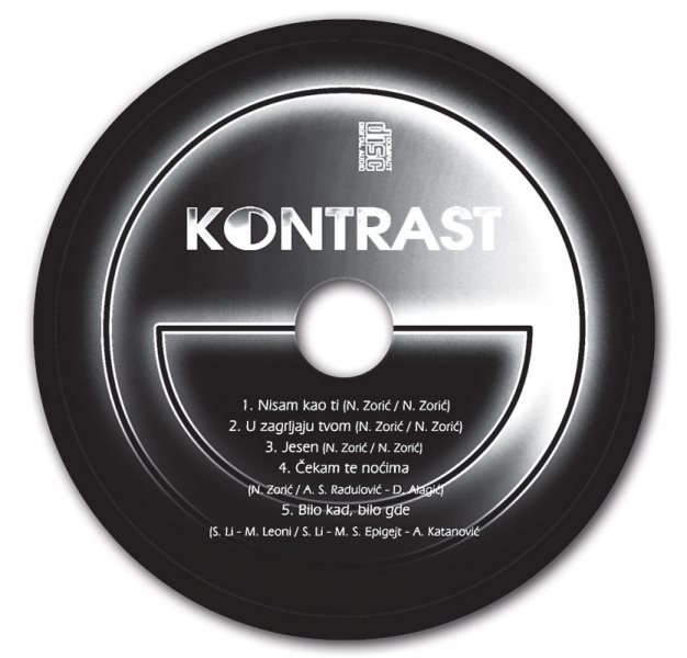 Okrugna nalepnica za muzički disk
