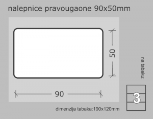 stikeri  90x50mm (sa zaobljenim uglovima)