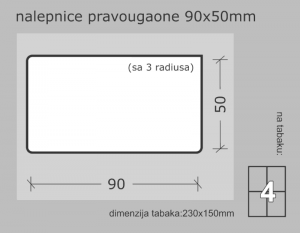 stikeri 90x50mm (sa tri zaobljena ugla)