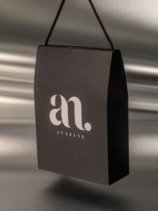 promo ambalaža sa ručkom od kanapa i samosklopivim dnom, ofset štampa jedna boja, mat