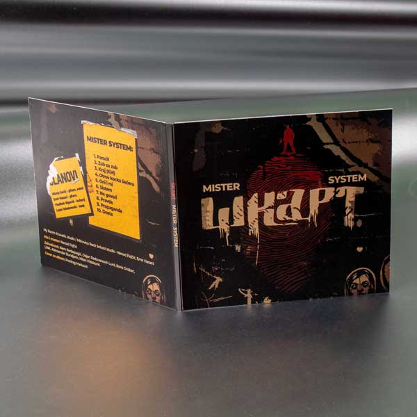 Proizvod u verziji sa digitalnom štampom / još informacija CD pakovanje na preklop za jedan disk, pun kolor, mat, 350gr/m2 kunstdruk, 350gr/m2 kunstdruk