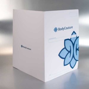 kartonski folderi (dosije korisnika) sa dve klapne, ofset štampa, dve boje, mat plastifikacija