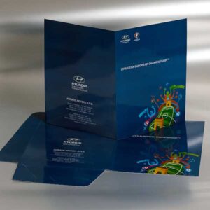 poslovne kartonske fascikle sa dve klapne, ofset štampa, pun kolor, mat plastifikacija