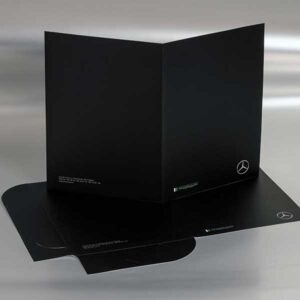 poslovne kartonske fascikle sa dve klapne, ofset štampa, dve boje, mat plastifikacija