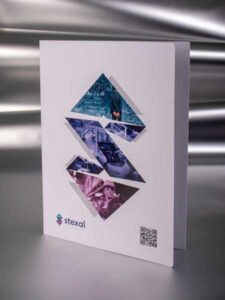 poslovni kartonski folderi sa dve klapne, ofset štampa, pun kolor, mat plastifikacija