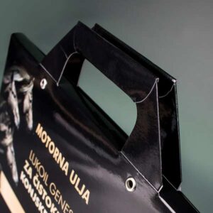 Folder sa ručkom, ofset štampa, pun kolor, sjajna plastifikacija