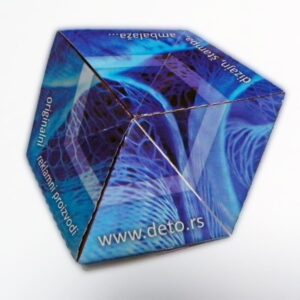hexa flexagon, flajer sa tri strane