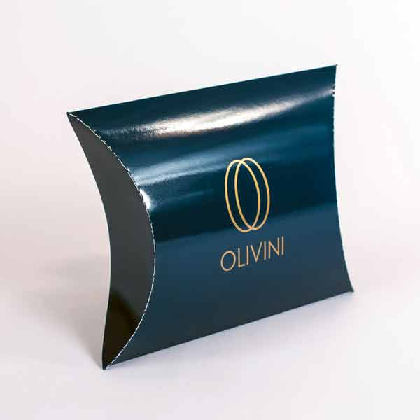 kutija za nakit, pillow box M1, štampa u dve boje, sjajna plastifikacija