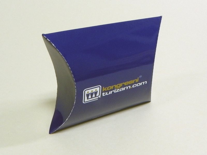 pillow-box M1, poklon dobrodošlice, sjajna plastifikacija, dve boje