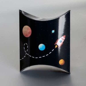 pillow-box M4, kutija za event poklone, pun kolor,sjajna plastifikacija