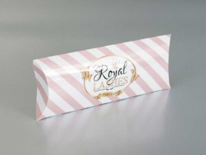 Pillow box S2, kutija za nakit, pun kolor, sjajna plastifikacija
