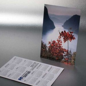 Džepni kalendari, 90X60mm, štampani ofset tehnikom, sjajna plastifikacija