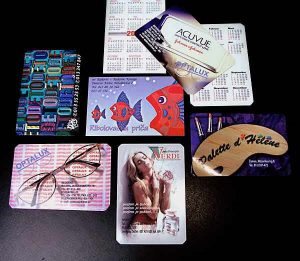 Džepni kalendari (razni), štampani ofset tehnikom, pun kolor 4/2, sjaj