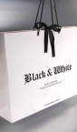 Dizajn - Luksuzna kesa sa dekorativnom mašnom (3D) / Black & White
