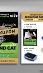 Dizajn -   Idejno rešenje, kupon, poklon uz hranu za mačke / Diamond Cat (Dinapet)