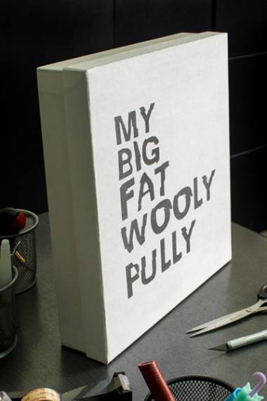 Velike kaširane kutije sa poklopcem (nesklopive) / My big fat wooly pully