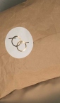 eko papir za pakovanje (smeđi), u kombinaciji sa lux etiketama (zlatotisak)