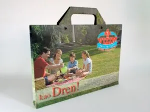 Folder sa ručkom, ofset štampa, pun kolor, mat plastifikacija, ringlice