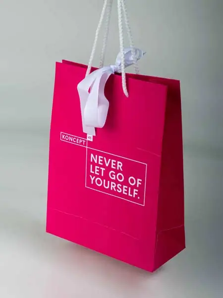 reklamne kese sa ručkama od kanapa, sa ukrasnom mašnom