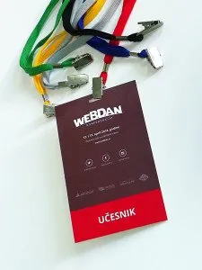 Akreditacije / ID kartice sa trakom i štipaljkom