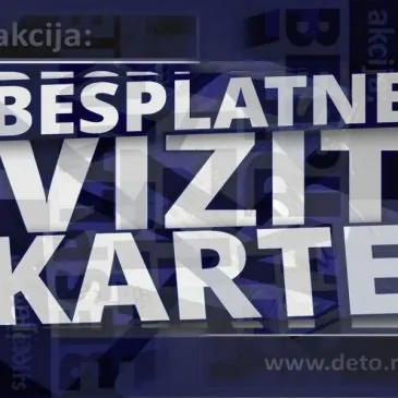 Akcija: „Besplatne vizit karte“