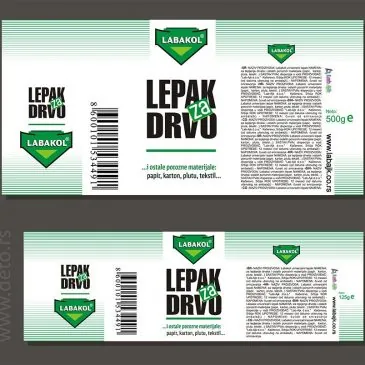 Samolepljive etikete za lepak „Labakol“